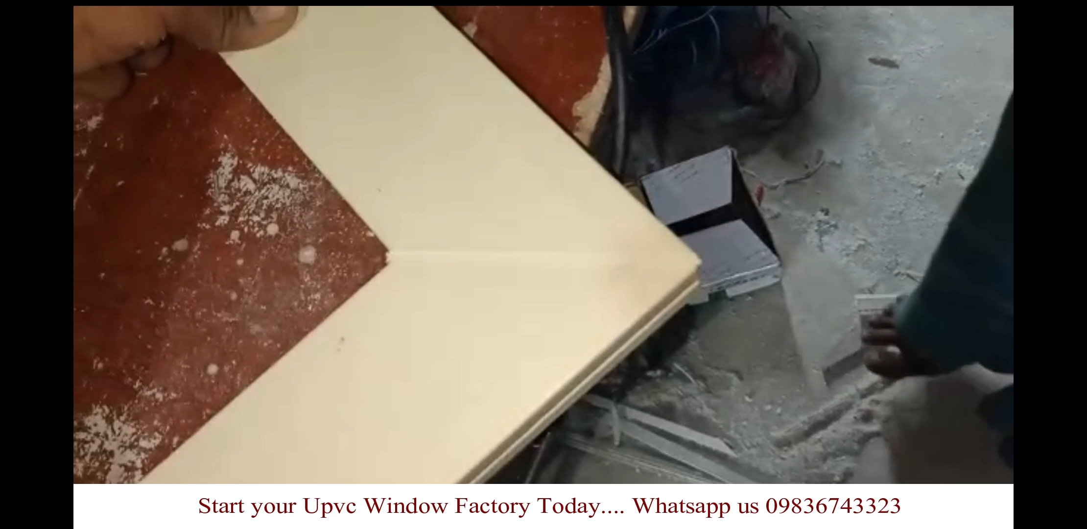 Welded upvc profile using SAICON upvc window machines