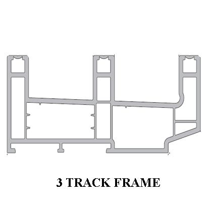 Upvc 3 Track Sliding Frame