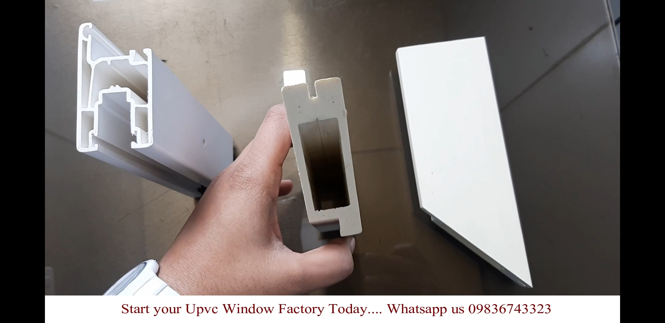 Upvc hollow profile and solid upvc profile