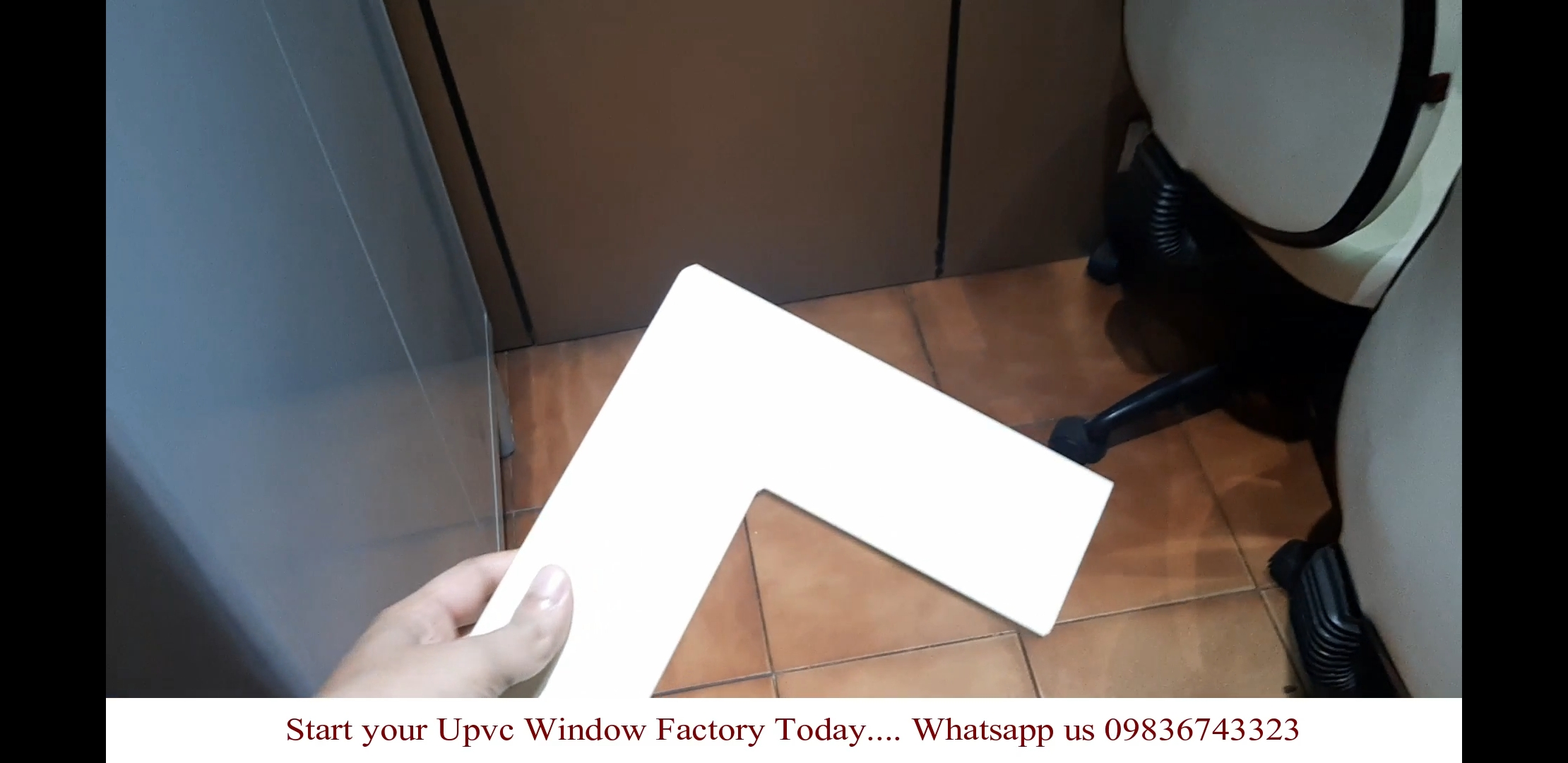 Upvc profile welded using SAICON upvc window machines